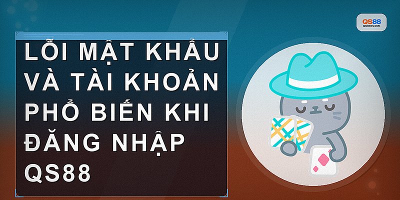 Lỗi mật khẩu và tài khoản phổ biến khi đăng nhập QS88